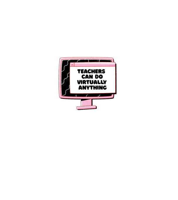 Home Office Pentru profesori model albastru deschis pe tricou