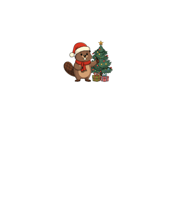 Bober Kurwa Christmas 2 model gri pe tricou