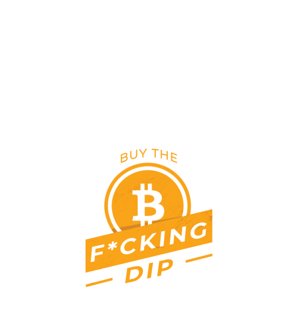 Bitcoin - Buy the fucking dip model negru pe tricou