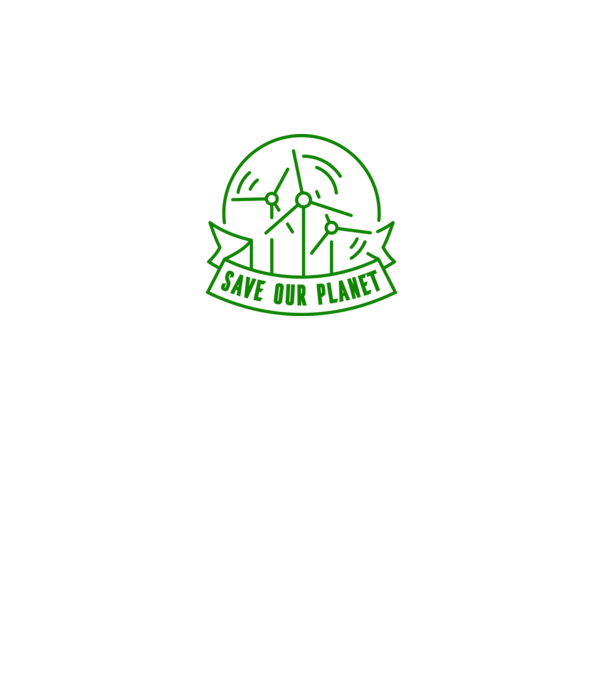 Save Our Planet - Ziua Pământului model gri pe tricou