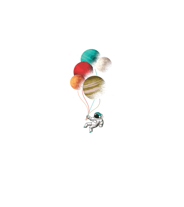 Astronaut Balloons baloane astronaut model negru pe tricou