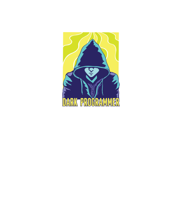 Dark Programmer model negru pe tricou