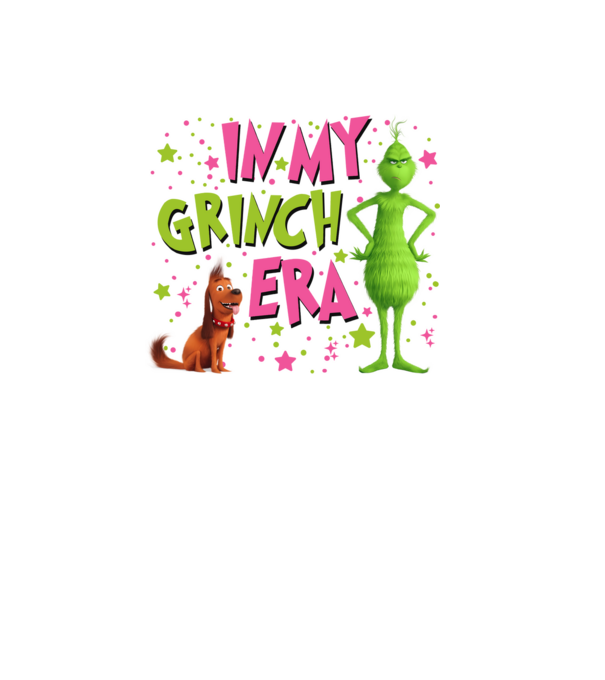 In my Grinch era model negru pe tricou