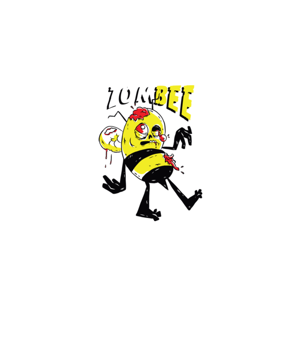 Zombee Albină Zombie model verde pe tricou