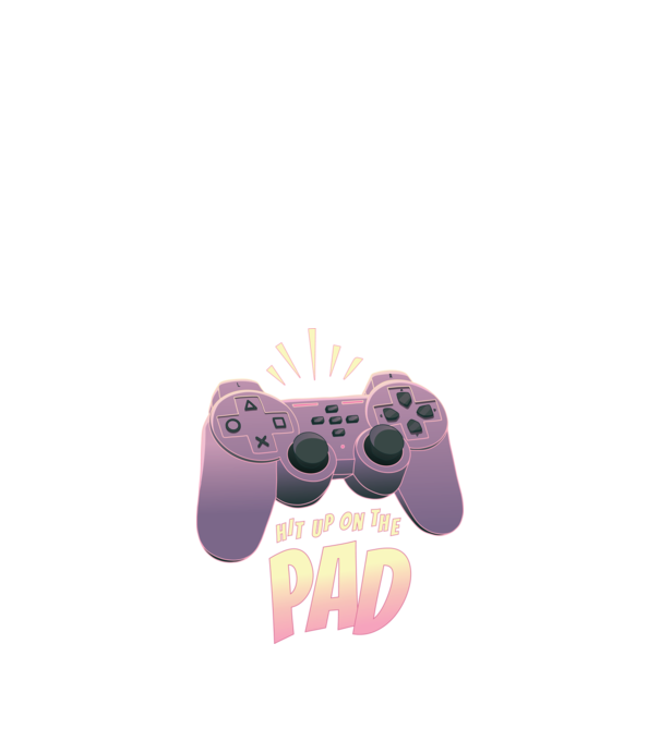 Gamer Controler model negru pe tricou