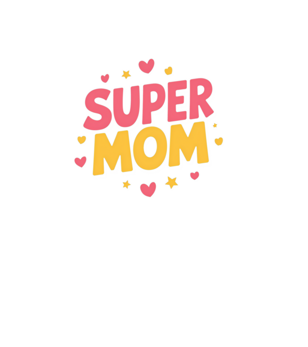 Super Mom Negru model negru pe tricou