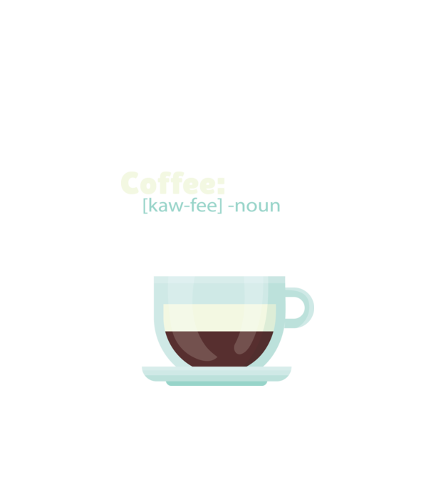 Definiție cafea model negru pe tricou
