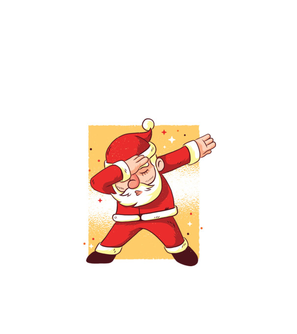Santa DAB Moș Crăciun model alb pe tricou