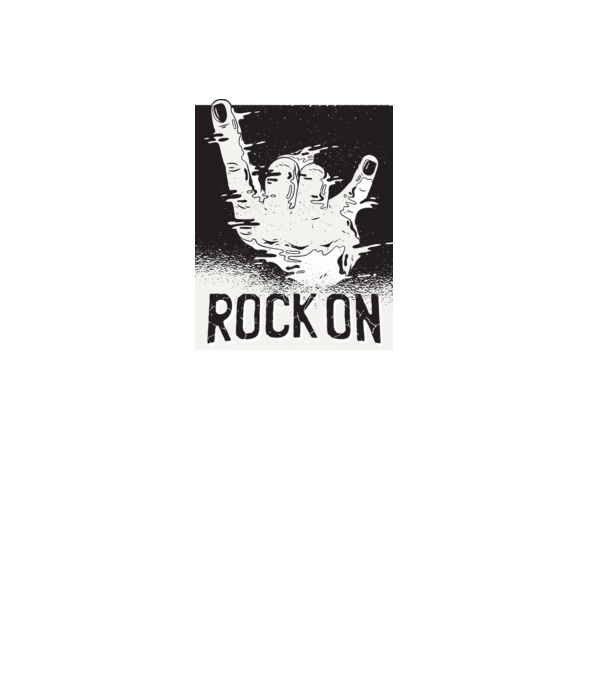 Rock On model gri pe tricou