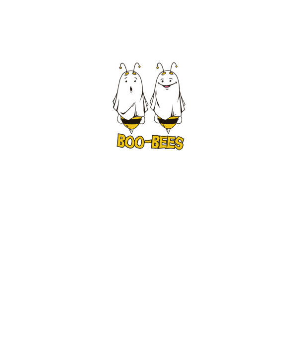 Boo Bees - Albine fantomă Halloween model alb pe tricou