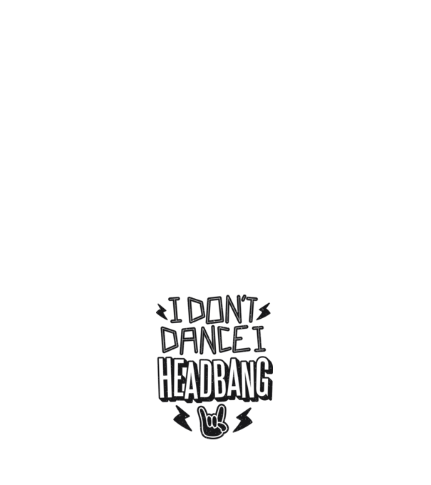 Nu dansez, fac Headbang model albastru deschis pe tricou