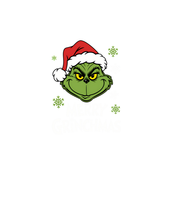 Merry Grinchmas Negru model turcoaz pe tricou