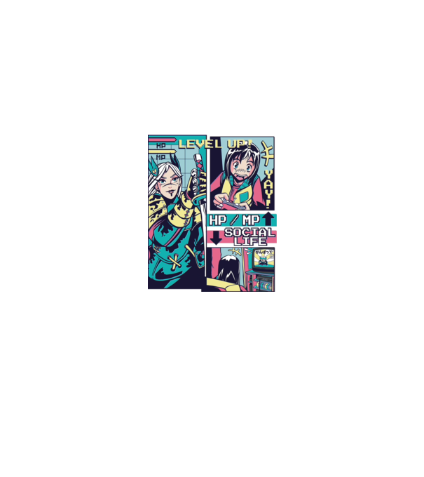 Anime Vaporwave benzi desenate model alb pe tricou