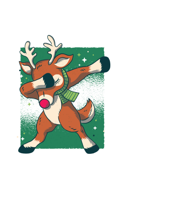 Rudolph DAB model negru pe tricou