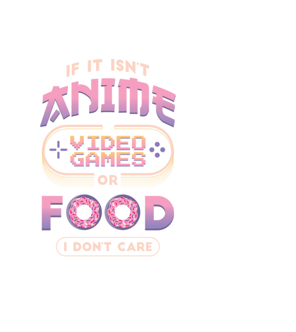 Dacă nu e vorba de anime, joc video sau mâncare, nu-mi pasă model negru pe tricou