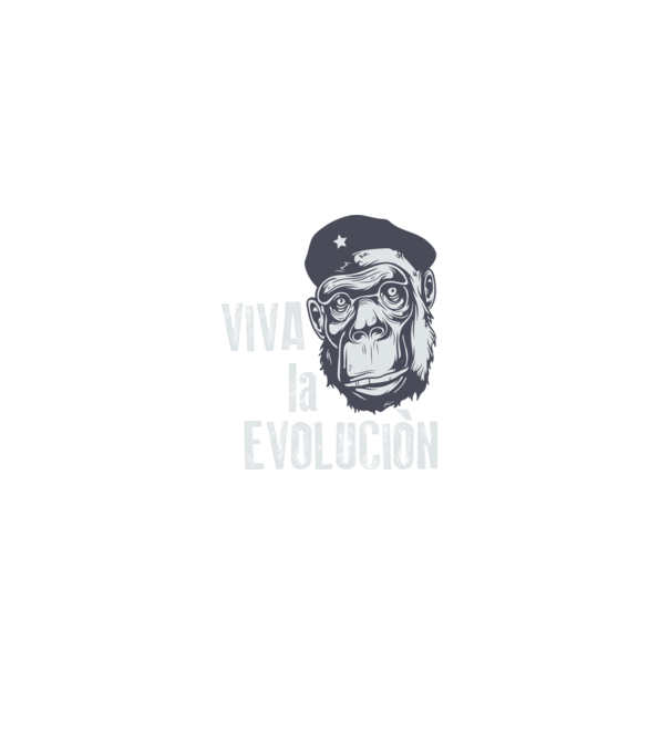 Viva La Evolucion model roșu pe tricou