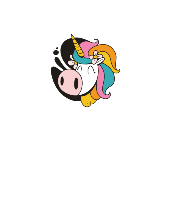 Unicorn drăguț model roz deschis pe tricou