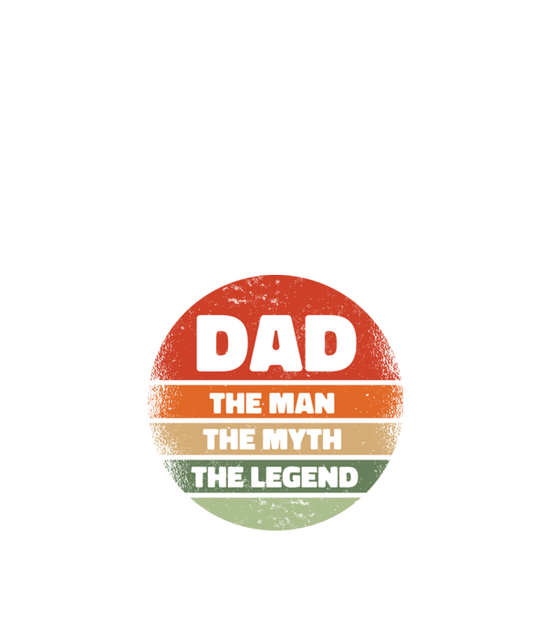 Dad The Man The Myth The Legend model negru pe tricou