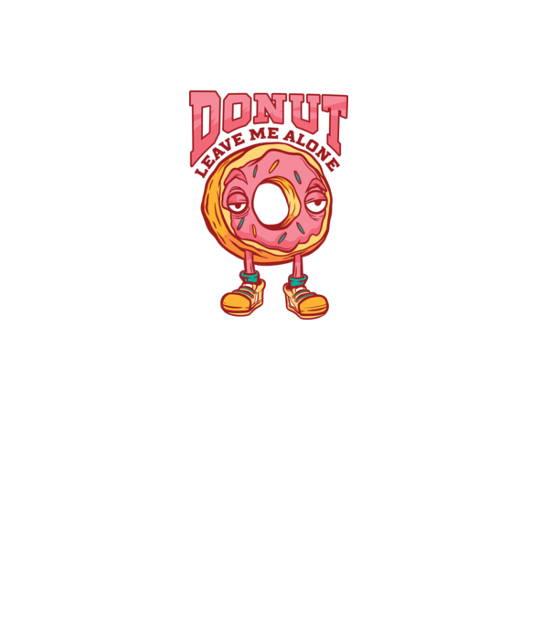 Donut leave me alone model roz deschis pe tricou