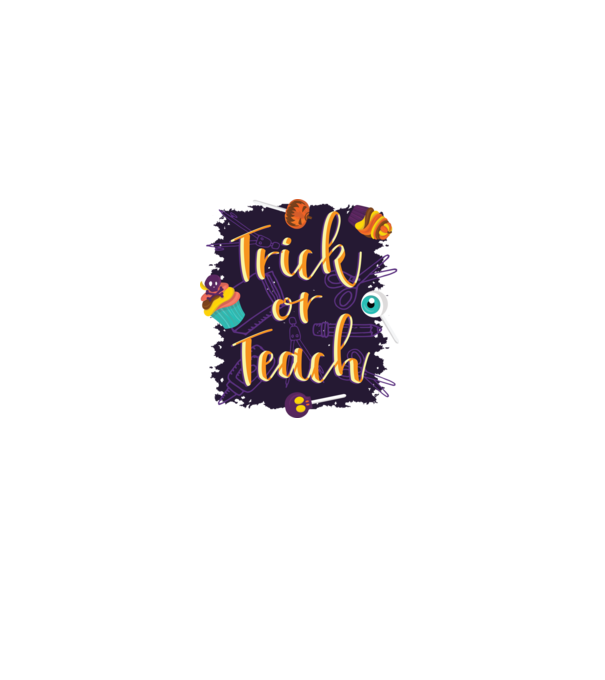 Trick or Teach Halloween pentru profesori model gri pe tricou