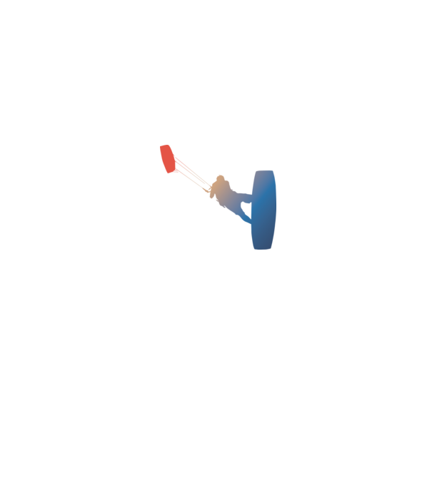 Kite Surfer model alb pe tricou