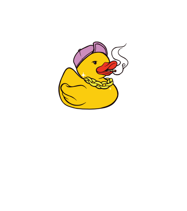 rățușcă de cauciuc Smoker model gri pe tricou