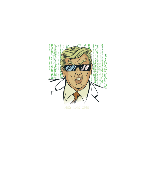 Trump Mátrix model negru pe tricou