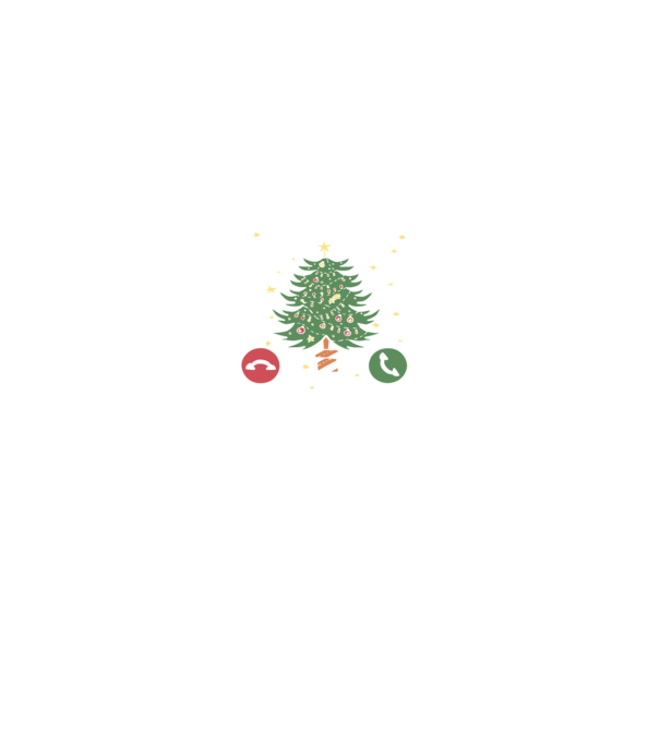 Christmas is calling model negru pe tricou