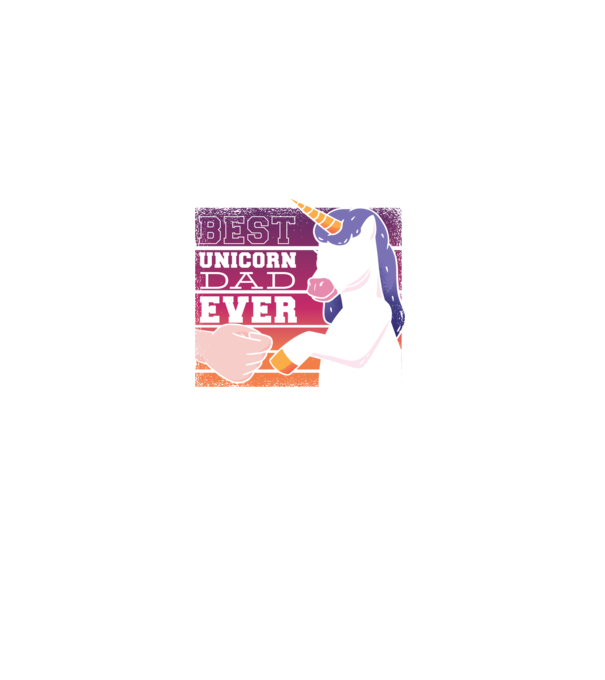 Cel mai bun Tată Unicorn model negru pe tricou