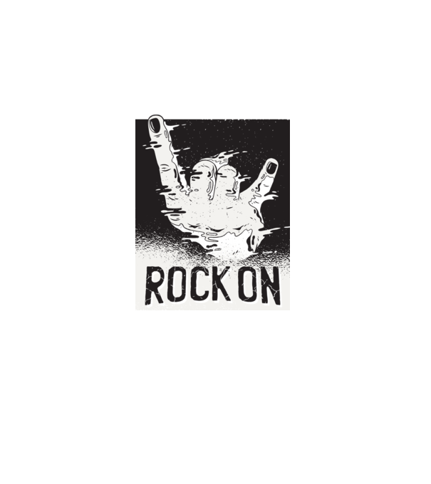 Rock On model gri pe tricou