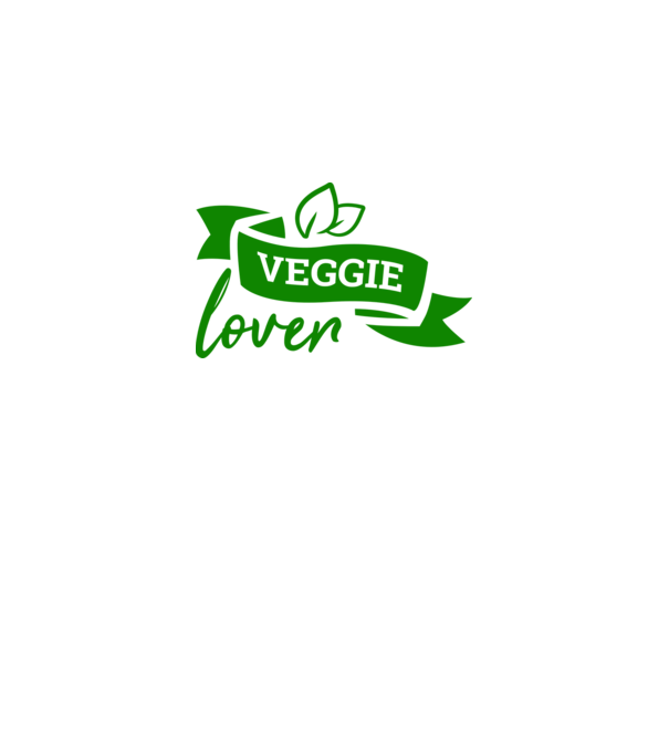 Veggie lover Iubitor de legume model alb pe tricou