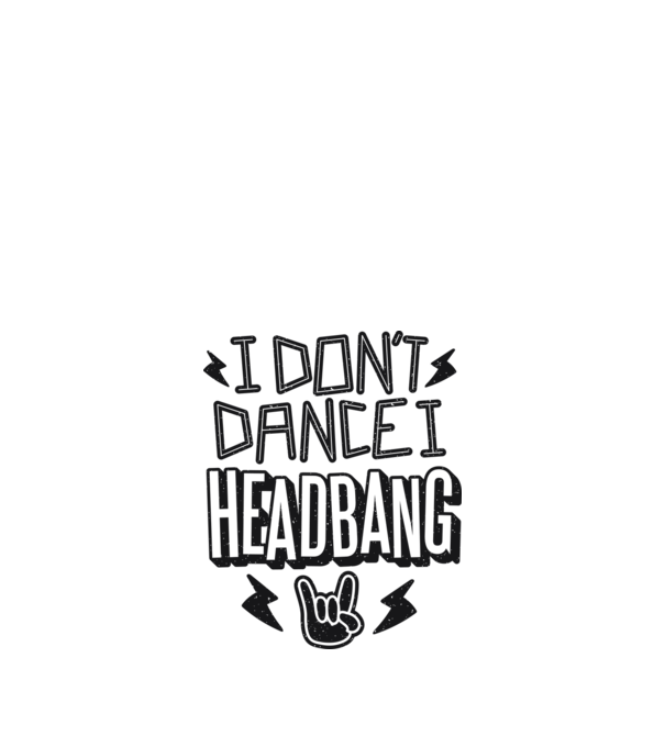Nu dansez, fac Headbang model nisipiu pe tricou