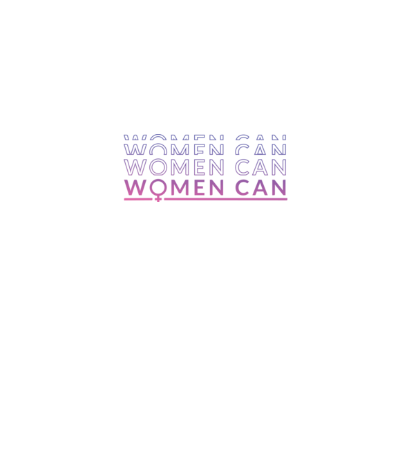 Women Can Ziua femeii model alb pe tricou