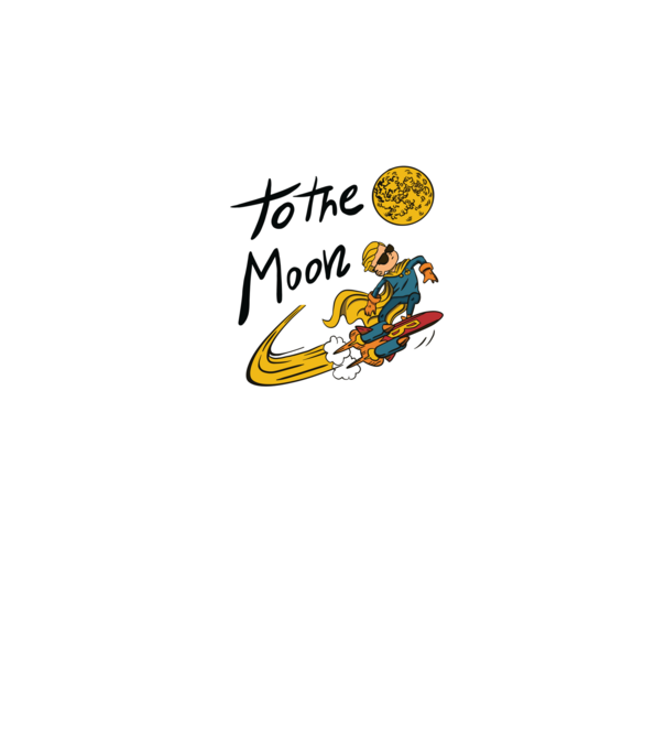 To the Moon Bitcoin model negru pe tricou