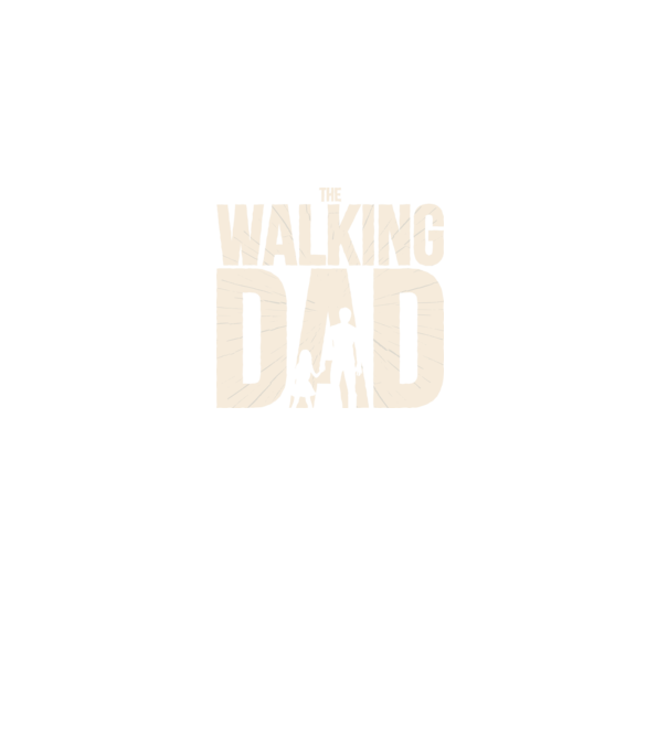 The Walking Dad model negru pe tricou