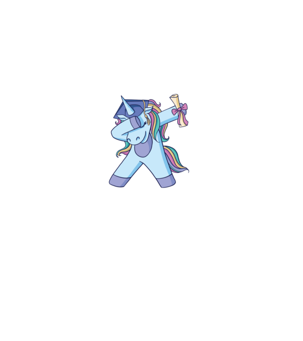 Unicorn Absolvent model roz pe tricou