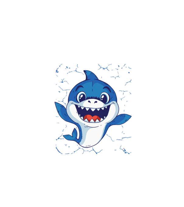 Baby Shark tricou drăguț cu rechin model turcoaz pe tricou