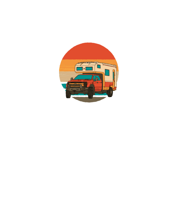 Campervan Retro model negru pe tricou