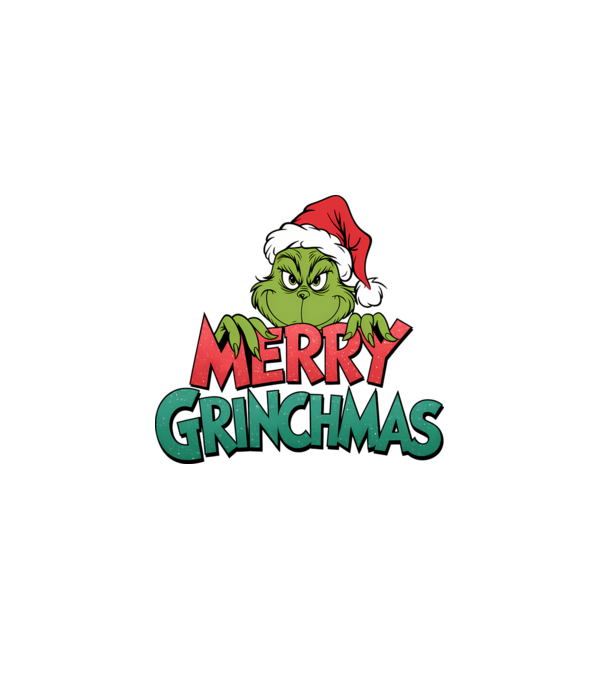 Merry Grinchmas model negru pe tricou