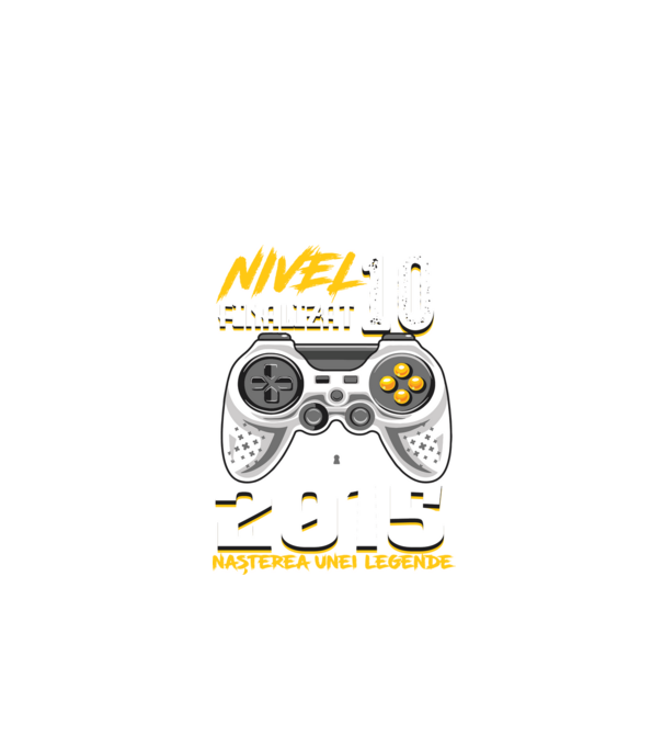 Nivel Finalizat 10 2015 model negru pe tricou