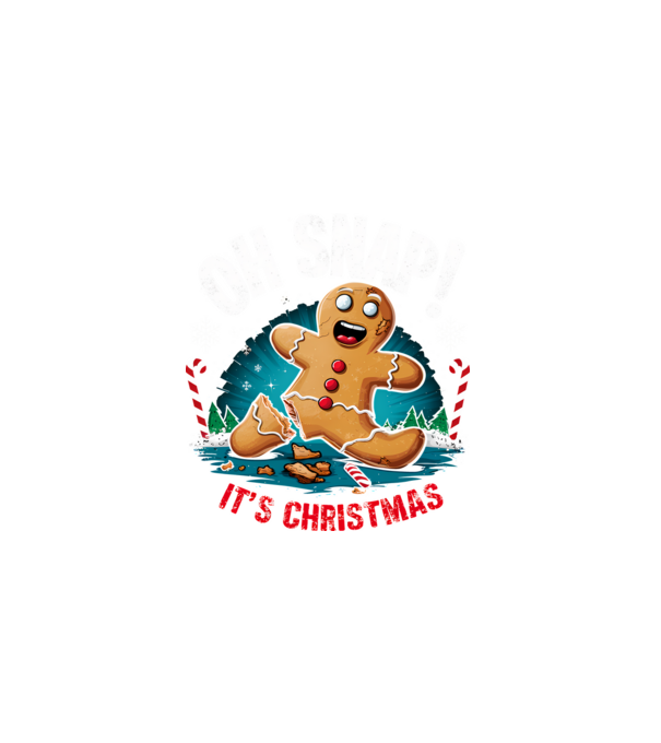 Oh snap! It's christmas Negru model negru pe tricou