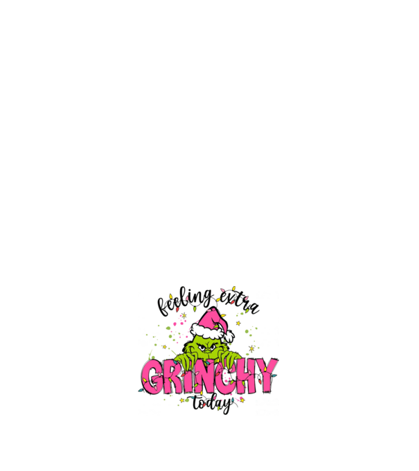 Feeling extra Grinchy today model negru pe tricou
