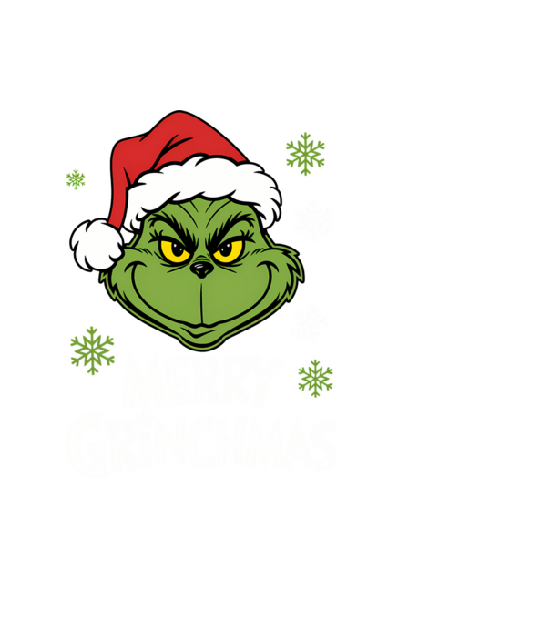 Merry Grinchmas Negru model negru pe tricou