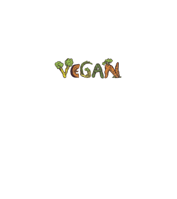 Inscripție legume vegan model alb pe tricou