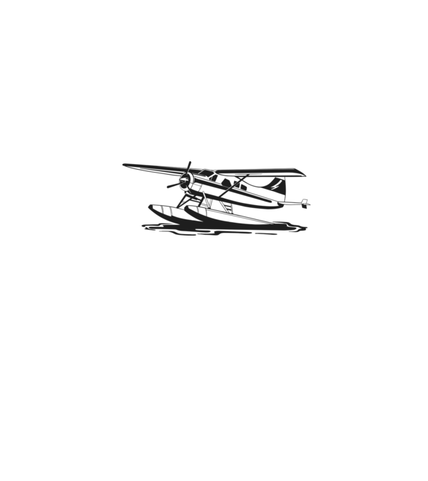 Hydroplane avion model alb pe tricou