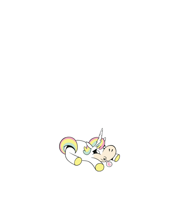 Unicorn bolnav model albastru deschis pe tricou