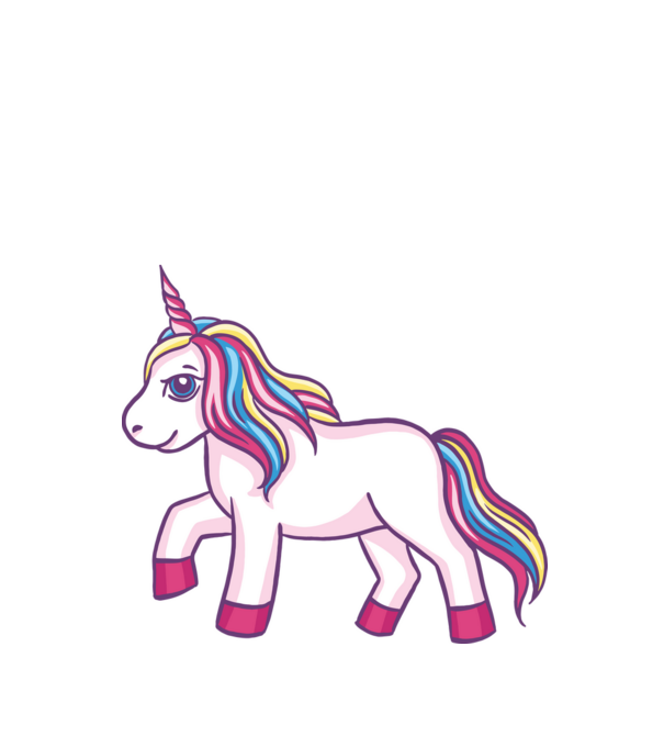 Unicorn drăguț model turcoaz pe tricou