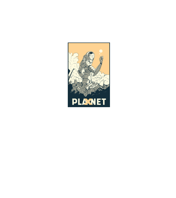 Planet X model gri pe tricou
