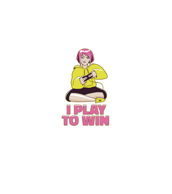 Anime fată Gamer model mov pe tricou