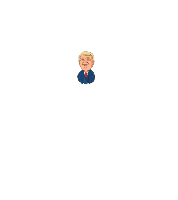 Donald Trump model negru pe tricou